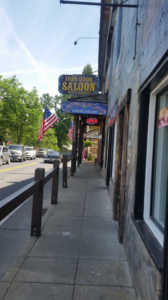 Historic Iron Door Saloon exterior in Groveland California